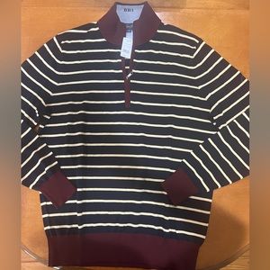 Brooks Brothers Fine Merino Wool Half-Zip Sweater